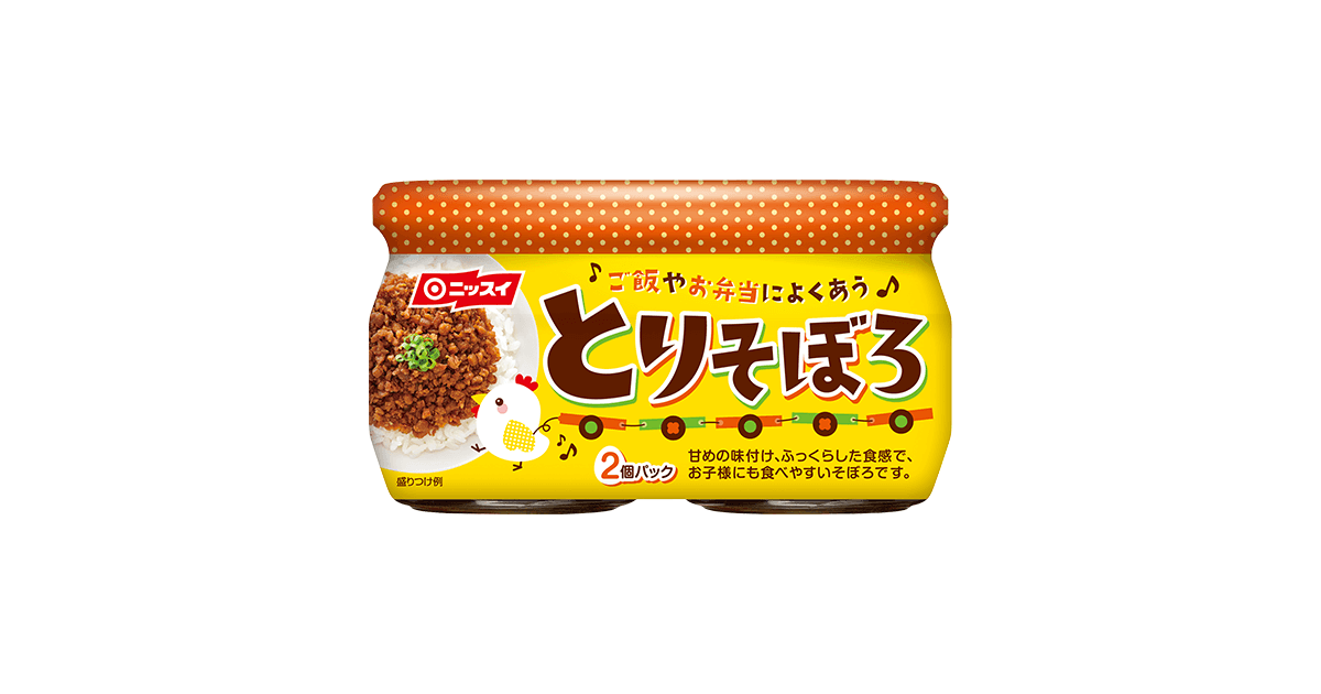 ギフト 送料無料 ニッスイ とりそぼろ２個パック 104g(52g×2)×36個