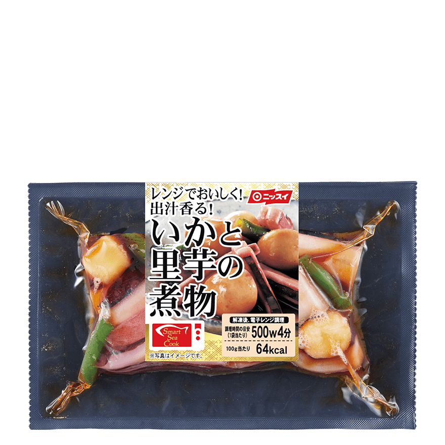 レンジでおいしく 出汁香る いかと里芋の煮物 商品情報 ニッスイ