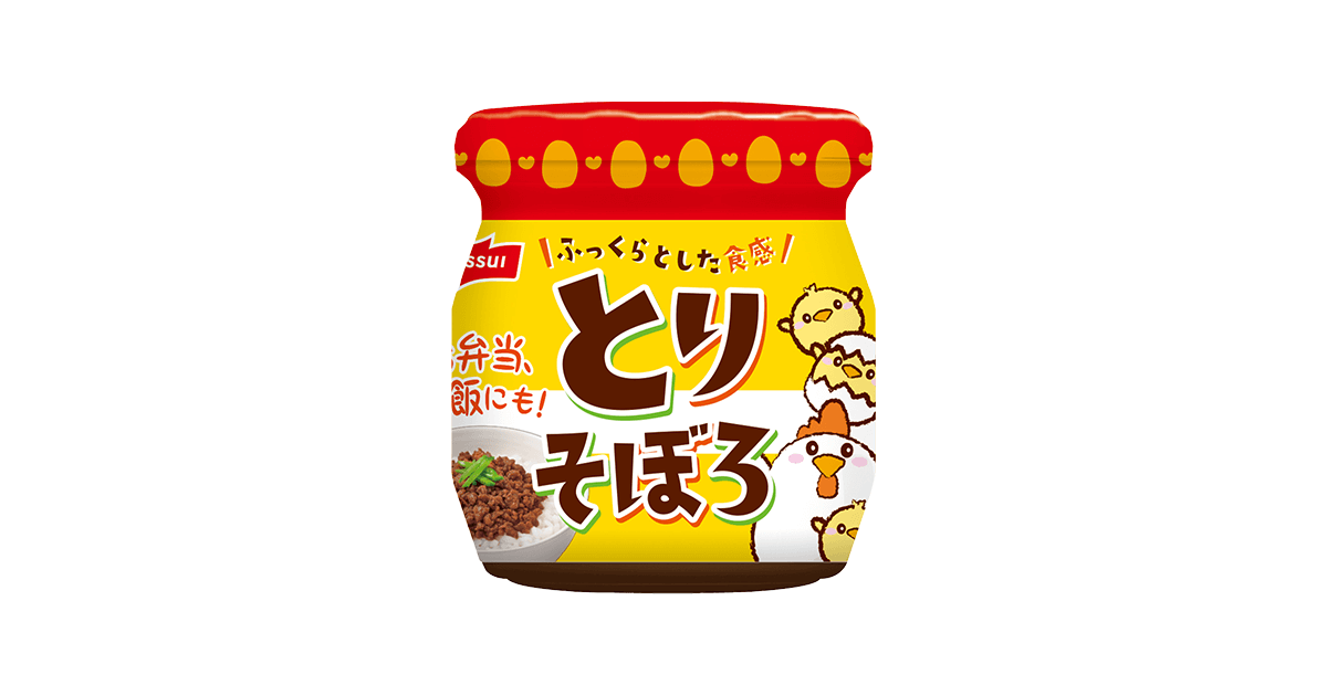 ニッスイ nissui 鶏そぼろ 瓶詰め 6個 - 肉類(加工食品)