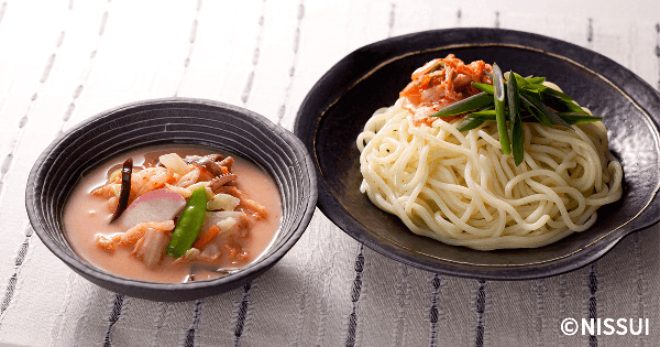 ちゃんぽんのキムチつけ麺 レシピ ニッスイ